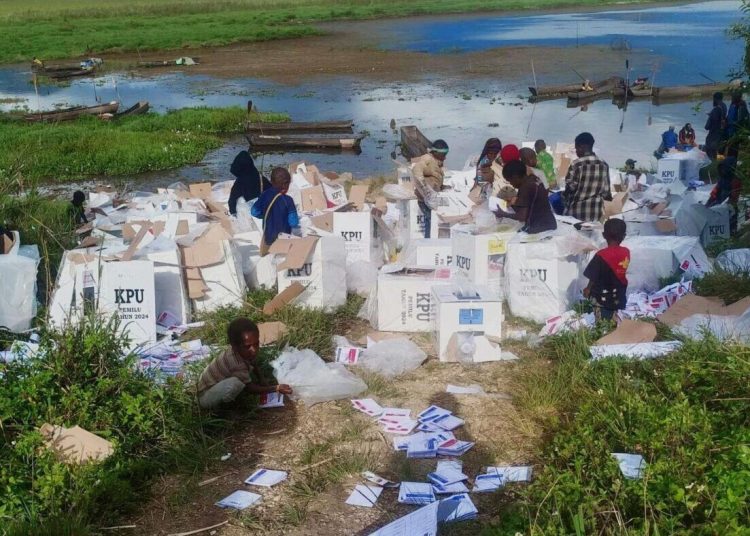 KPU Masih Hitung Jumlah Surat Suara Rusak di Paniai