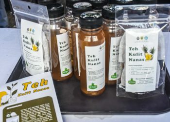 Mahasiswa KKN Undip Kenalkan Teh Limbah Kulit Buah