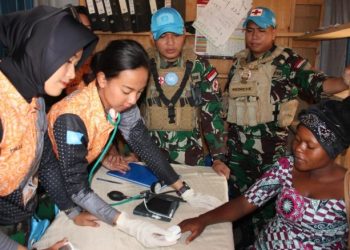Satgas Indo RDB XXXIX-E/MONUSCO Dan FET Gelar Kampanye Kesehatan  – Warga Berita