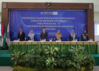FEB Unimus Lepas 62 Calon Wisudawan dan Wisudawati Periode Wisuda Ke 42 – Universitas Muhammadiyah Semarang