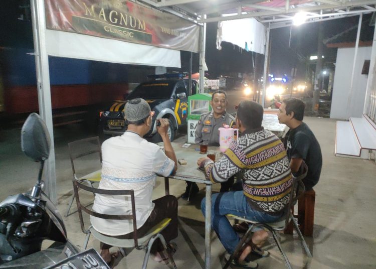 Jaga Kamtibmas Pasca Pemilu, Patroli Polsek Losari Sambang Pemukiman
