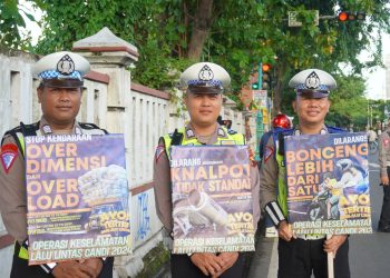 Satlantas Polres Brebes Gelar Sosialisasai Operasi Keselamatan lalulintas Candi 2024