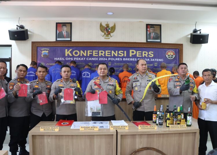 Operasi Pekat, Polres Brebes Tangkap 66 Pelaku. 1 Operasi Pekat, Polres Brebes Tangkap 66 Pelaku.