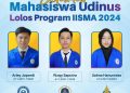Hebat! Tiga Mahasiswa Udinus Lolos Program IISMA