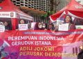 Massa Gelar Aksi untuk Peringati Hari Perempuan Internasional