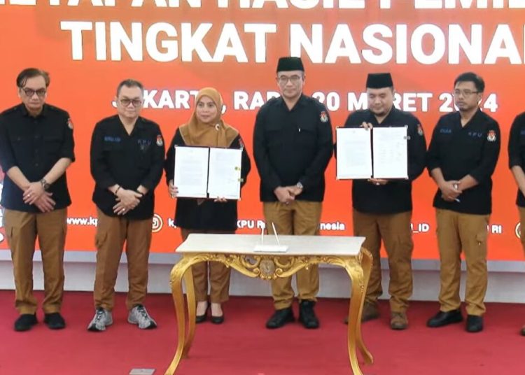 Resmi, KPU Umumkan Hasil Pileg 2024, PDIP Dapat Suara Terbanyak Disusul Golkar dan Gerindra