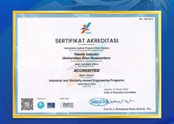 Udinus Resmi Dapat Status ‘Accredited’ pada Akreditasi IABEE…