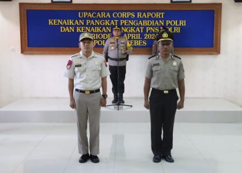 Kapolres Brebes Pimpin Corps Raport Kenaikan Pangkat Pengabdian