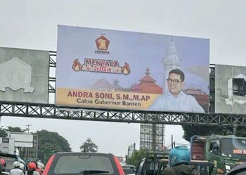 Tulisan Menyala Abangkuh Andra Soni Cagub Banten Bermunculan – Warga Berita
