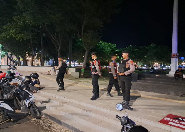 Jaga Situasi Keamanan, Anggota Satgas Preventif Sat Samapta Polres Brebes Melaksanakan Patroli Harkamtibmas
