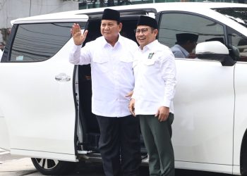 Kedatangan Presiden Terpilih Prabowo Subianto Disambut Gus Imin di DPP PKB – Warga Berita