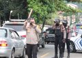 Urai Kepadatan Arus Balik Lebaran, Kapolres Brebes Lakukan Penarikan Arus Lalin di Jalur Selatan Brebes