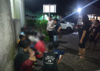 Gagalkan Aksi Perang Sarung, Polsek Paguyangan  Amankan 16 Remaja