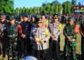 TNI dan Polri menggelar apel gelar pasukan terkait pengamanan event Konfrensi Tingkat Tinggi (KTT) World Water Forum (WWF) ke-10 di Bali pada 18-25 Mei 2024. Apel gelar pasukan digelar di Lapangan Niti Mandala Renon hari ini, Rabu (15/5/2024).