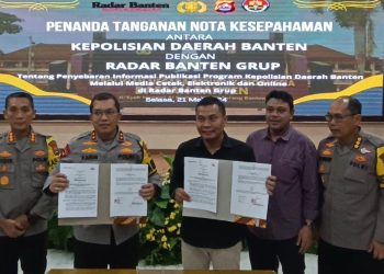 Penguatan Manajemen Media, Polda Banten Teken Nota Kesepahaman dengan Radar Banten Grup – Warga Berita