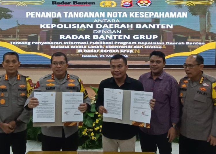 Penguatan Manajemen Media, Polda Banten Teken Nota Kesepahaman dengan Radar Banten Grup – Warga Berita 1 Penguatan Manajemen Media, Polda Banten Teken Nota Kesepahaman dengan Radar Banten Grup – Warga Berita