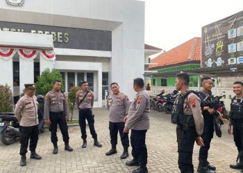 Polres Brebes Amankan Kegiatan Penetapan Caleg Terpilih Kabupaten Brebes PKPU