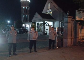 Polres Brebes Amankan Perayaan Misa Kenaikan Isa Almasih