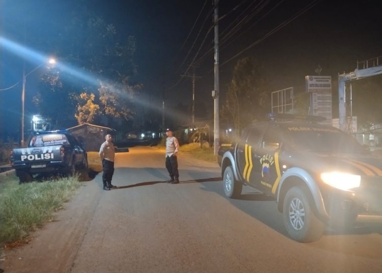 Antisipasi Gangguan Kamtibmas, Polsek Wanasari Gelar Patroli Bersinggungan Dengan Polsek Bulakamba