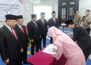 87 Anggota Pengawas Kecamatan Untuk Pilkada Kabupaten Tangerang Dilantik – Warga Berita