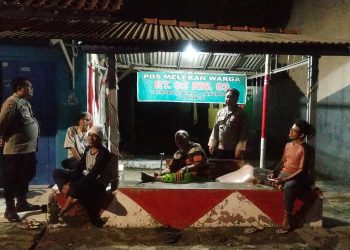 Sambang Pos Melekan Warga, ini Pesan Patroli Polsek Jatibarang