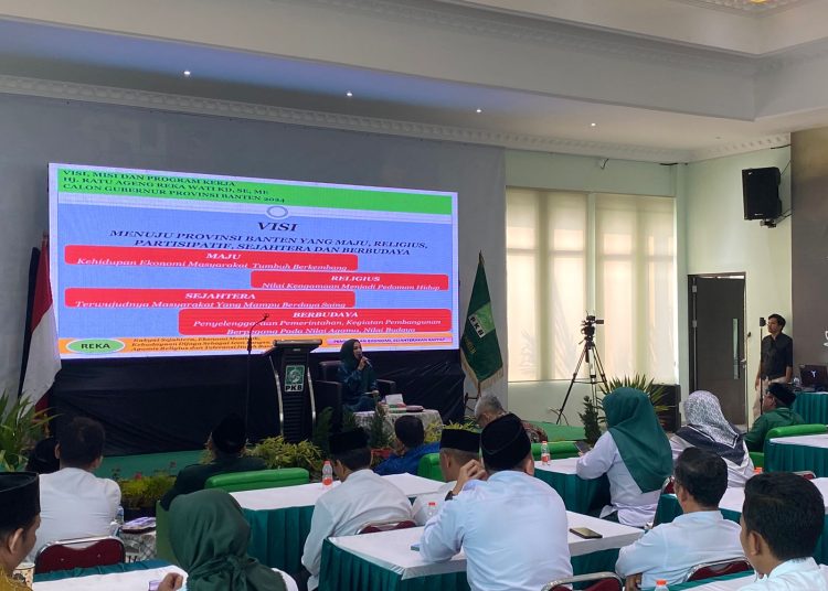Nyalon Gubernur Banten, Ratu Ageng Rekawati Sampaikan Visi Misinya di Sekretariat PKB Banten – Warga Berita