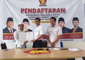 Cucu Datok Lopan Daftar di Pilkada Loteng Lewat Gerindra – Warga Berita