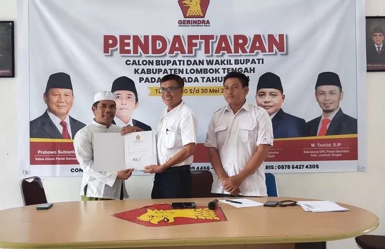 Cucu Datok Lopan Daftar di Pilkada Loteng Lewat Gerindra – Warga Berita