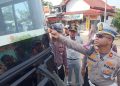 Satlantas Polres Brebes & Dishub Intensifkan Pemeriksaan Bus