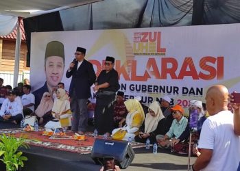 Partai Golkar dan PKS Deklarasikan Pasangan Zulkieflimansyah dan Suhaili FT Untuk Pilgub NTB