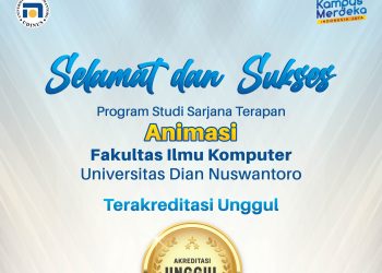 Prodi Sarjana Terapan Animasi Udinus Raih Akreditasi Unggul…