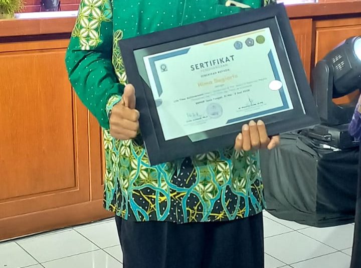 Tokoh Muhammadiyah Gunungpring Memperoleh Penghargaan dari Majelis Dikdasmen PP Muhammadiyah