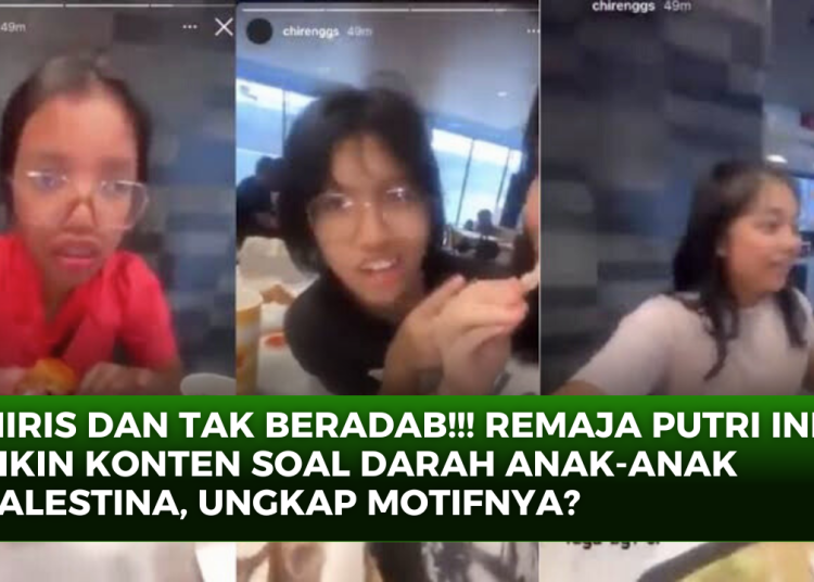 Miris dan Tak Beradab!!! Remaja Putri Ini Bikin Konten Soal Darah Anak-anak Palestina, Ungkap Motifnya?