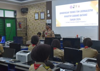 KWARCAB BATANG GELAR BIMTEK JURNALISTIK DENGAN MERIAH DI SMKN1 BATANG