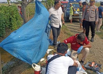 Polisi Olah TKP 2 Pekerja Korban Mesin Panen Padi Yang Meledak, 1 Diantaranya Meninggal
