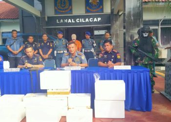 LANAL Cilacap Berhasil Gagalkan Upaya Penyedupan Ribuan Baby Lobster
