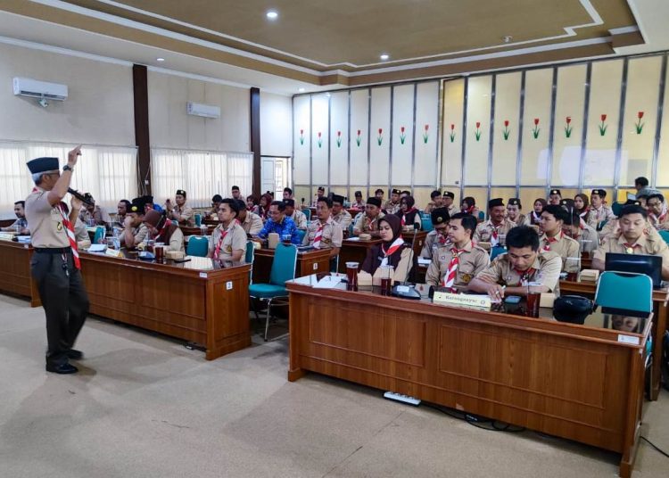Kwarcab Karanganyar Gelar Bimtek Peningkatan Pengelolaan Administrasi Kwartir