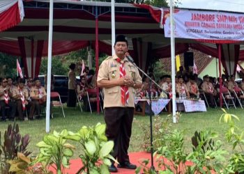 Kwarcab Boyolali Gelar Jambore Cabang SMP/ MTS ke VII di Lapangan Desa Brajan, Mojosongo
