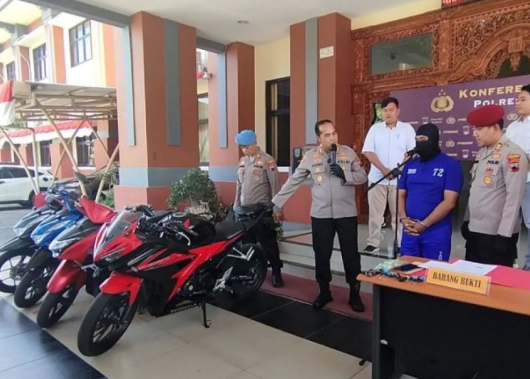 Polres Kudus Ungkap Penadah Motor Bodong , Amankan Delapan Unit Kendaraan 1 penadah motor bodong