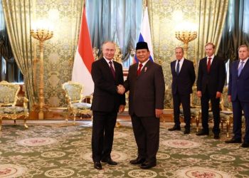 Menhan RI Prabowo Subianto Bertemu dengan Presiden Rusia Vladimir Putin di Kremlin