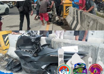 Kecelakaan lalu lintas di jembatan Babadan-Demangharjo, 2 pemudik dilarikan ke rumah sakit