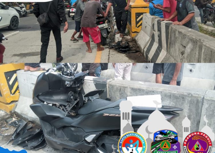 Kecelakaan lalu lintas di jembatan Babadan-Demangharjo, 2 pemudik dilarikan ke rumah sakit 1 Kecelakaan lalu lintas di jembatan Babadan-Demangharjo, 2 pemudik dilarikan ke rumah sakit